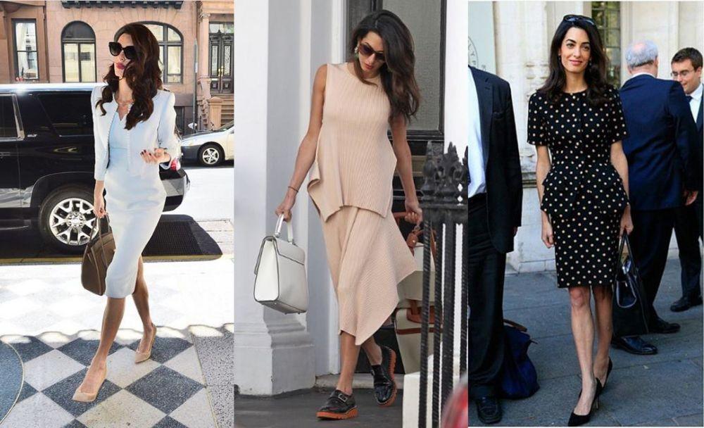 10 OOTD Amal Clooney, Selalu Berkelas dan Stylish dengan Gaya Simpel!
