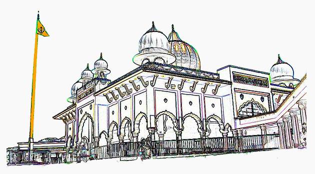 Ilustrasi Gurdwara (www.sikhtemplejakarta.com)