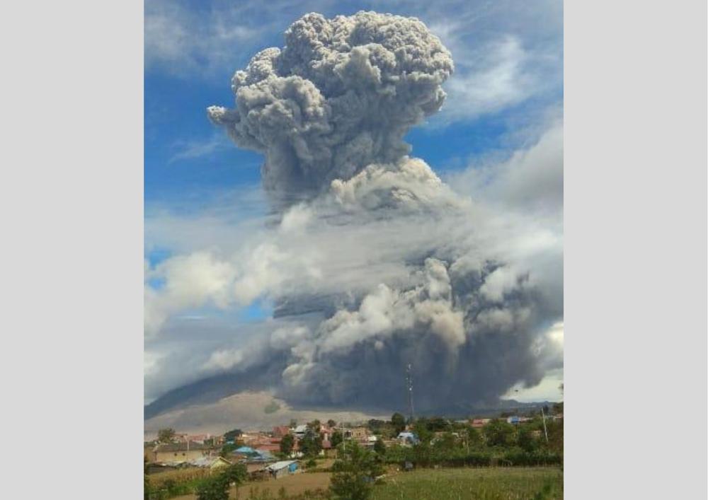 Erupsi Gunung Sinabung (Dok. KESDM, Badan Geologi, PVMBG)