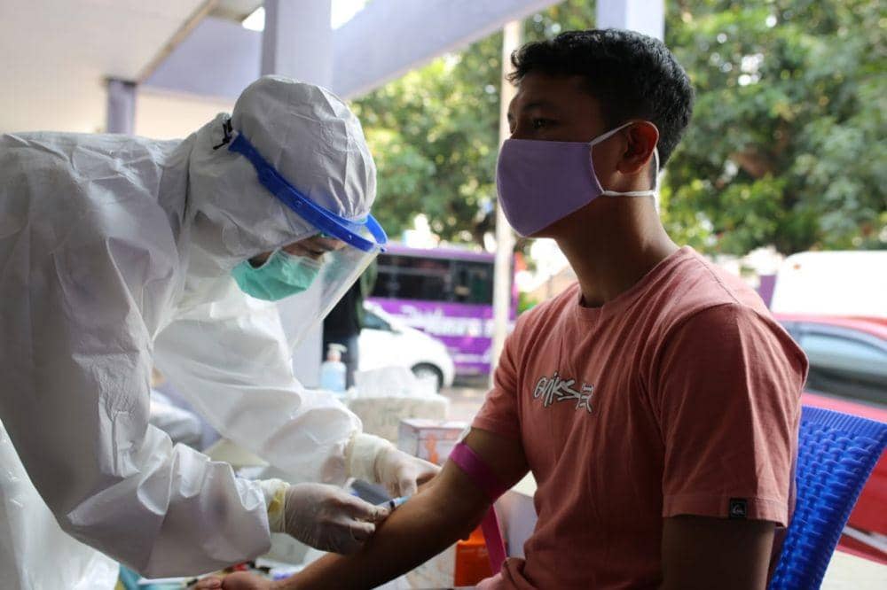 Pemain Persik Kediri saatb mengikuti Rapid Test di mess, IDN Times/ istimewa
