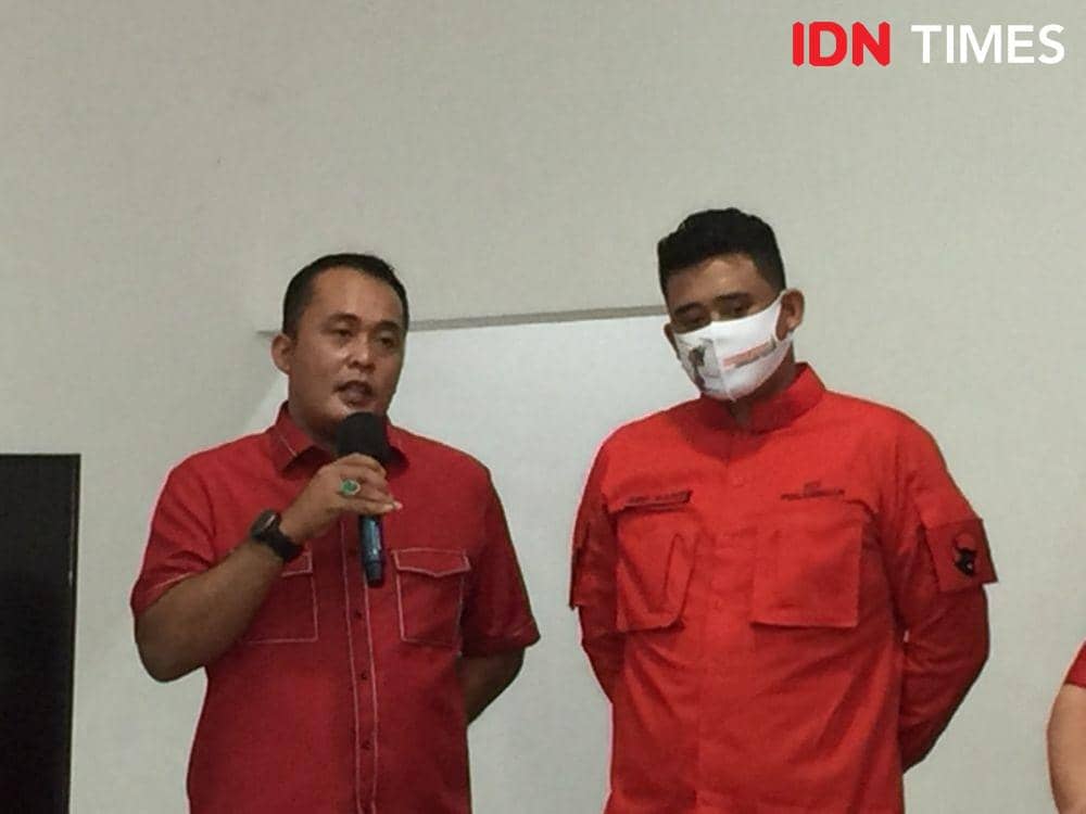 Pasangan bakal calon Walikota Medan dan Wakil Walikota Medan yang diusung oleh DPP PDIP (IDN Times/Indah Permata Sari)