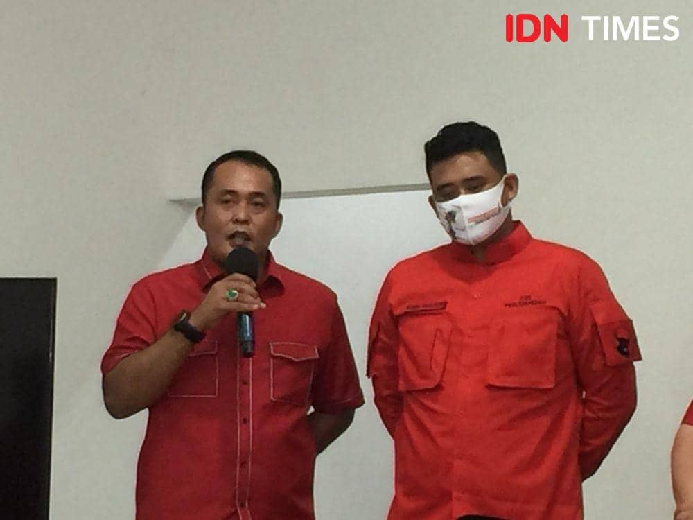 Pasangan bakal calon Walikota Medan dan Wakil Walikota Medan yang diusung oleh DPP PDIP (IDN Times/Indah Permata Sari)