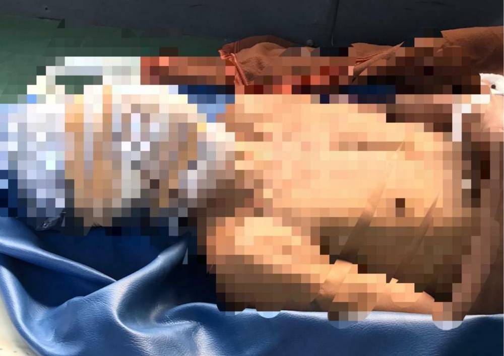 Keadaan Jenazah Hendri Alfred Bakarie saat dijemput oleh keluarga dari Polresta Balerang Batam (Twitter.com/apasihkopat)