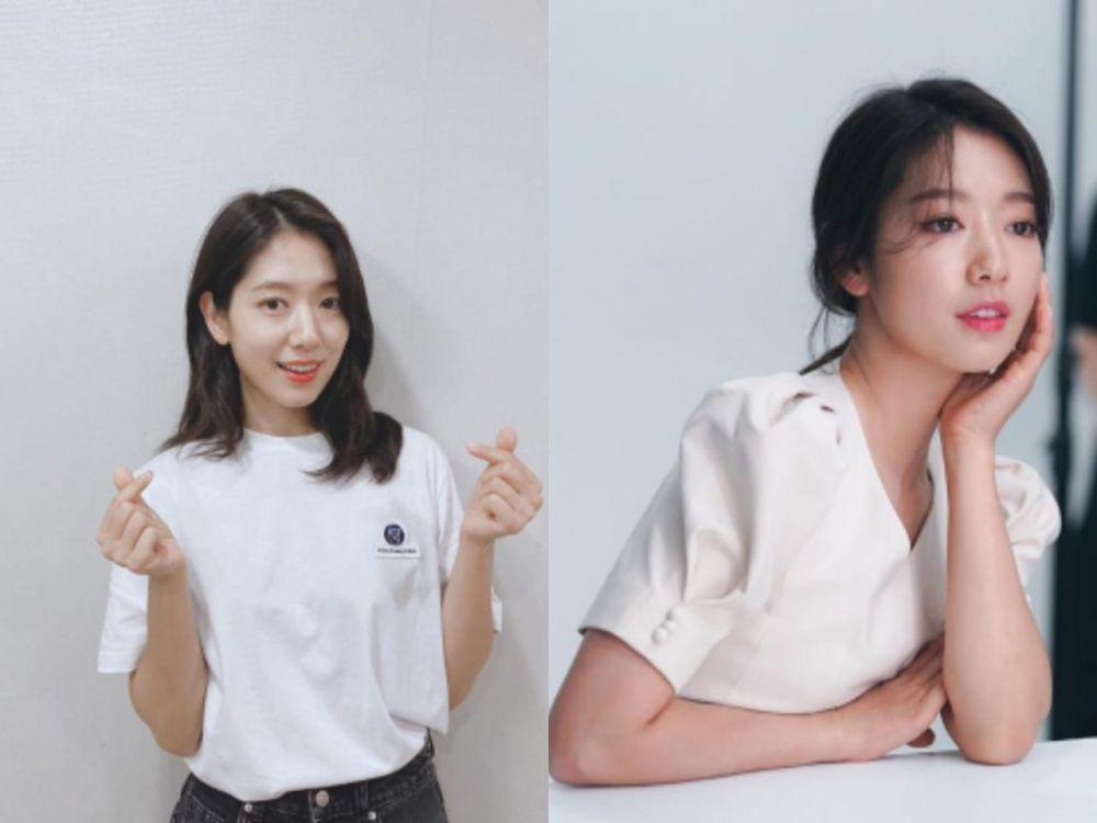 10 Potret Park Shin Hye dengan Atasan Putih, Anggun Memikat!