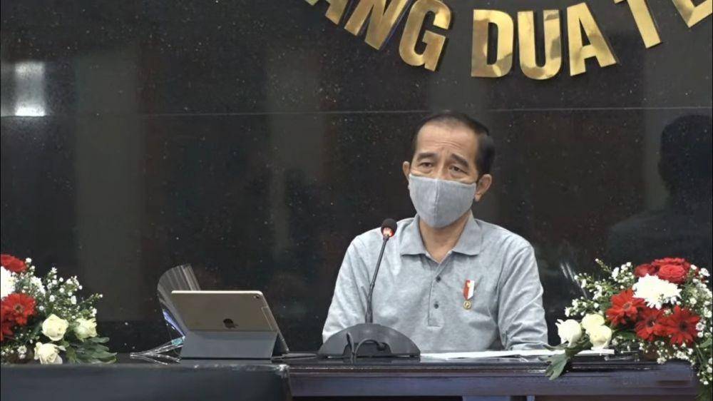 Konferensi Pers Presiden Jokowi setelah melakukan peninjauan Posko Penanganan COVID-19 di Provinsi Jawa Barat pada Selasa (11/8/2020) (Youtube.com/Sekretariat Presiden)