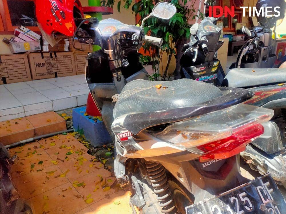 Barang bukti motor honda vario yang diamankan polisi. IDN Times/Zainul Arifin