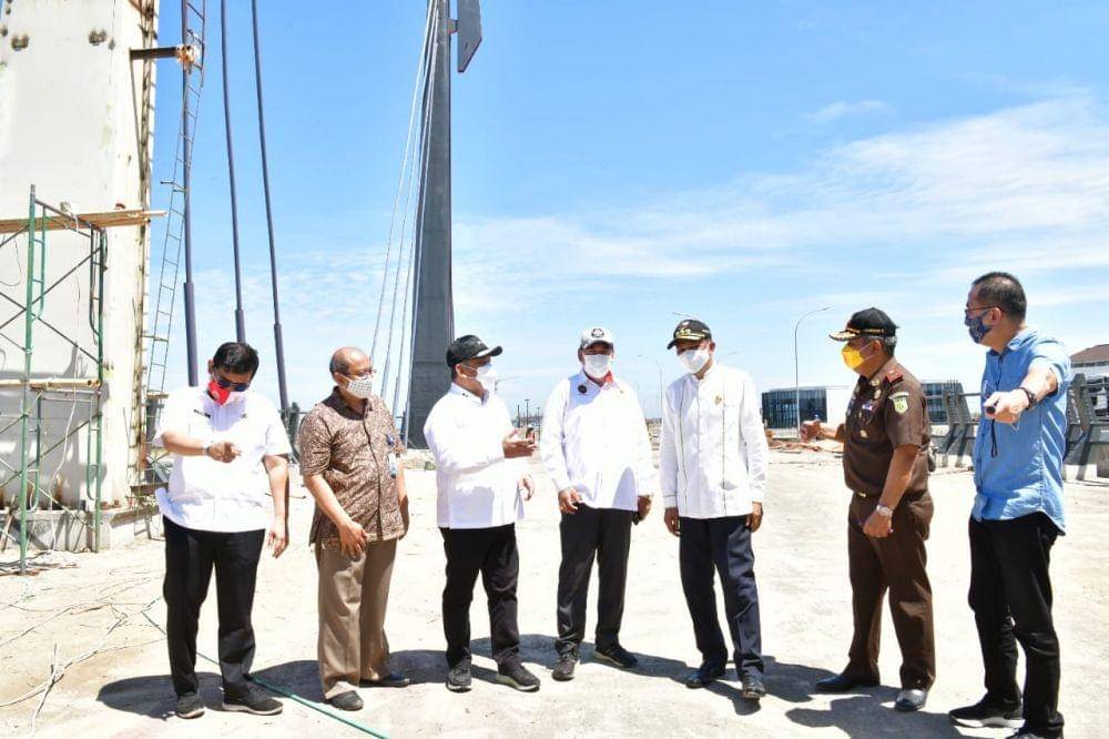 Gubernur Sulsel meninjau kawasan CPI, Rabu (12/8/2020). Humas Pemprov Sulsel