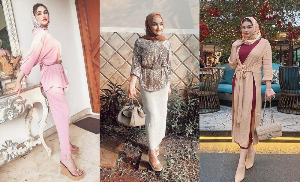 10 Gaya OOTD Nourah Sheivirah, Ibu Sambung Teuku Rassya yang Modis