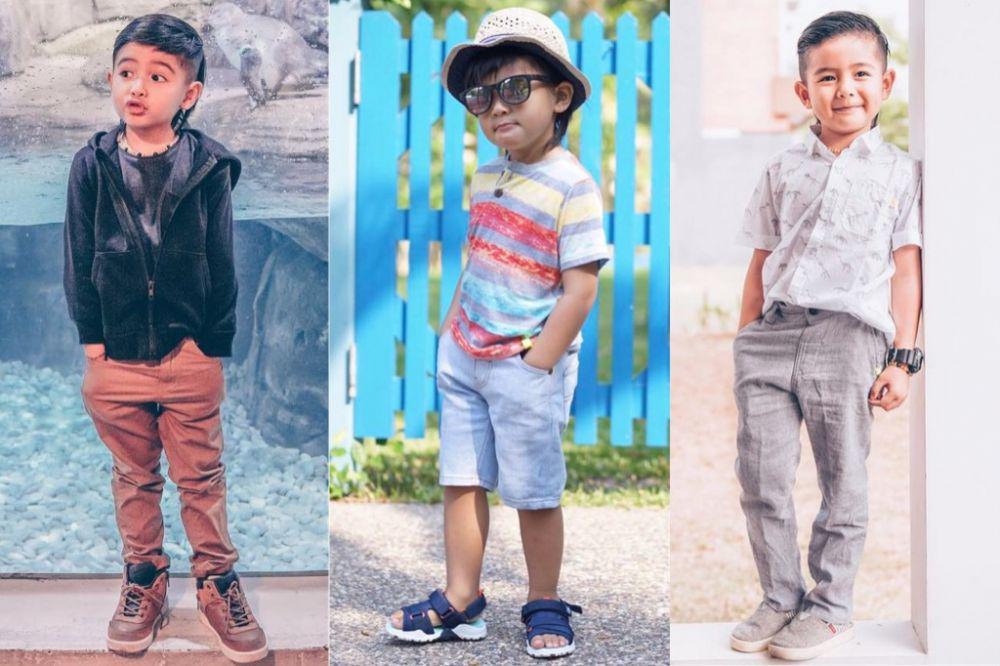 10 Ide Gaya OOTD Ryshaka Dharma, Buah Hati Ryan Delon yang Keren Abis