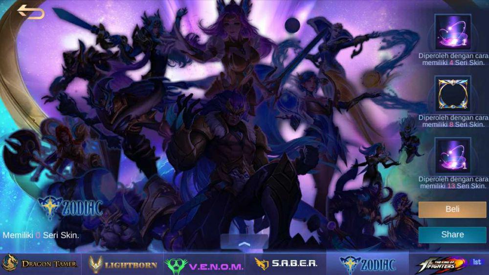 6 Skuad Hero Mobile Legends, Zodiac Punya Anggota Terbanyak