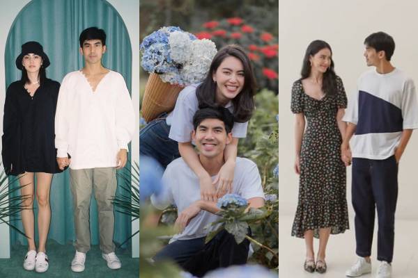 9 OOTD Couple Davikah dan Ter Chantavit, Kasual hingga Formal