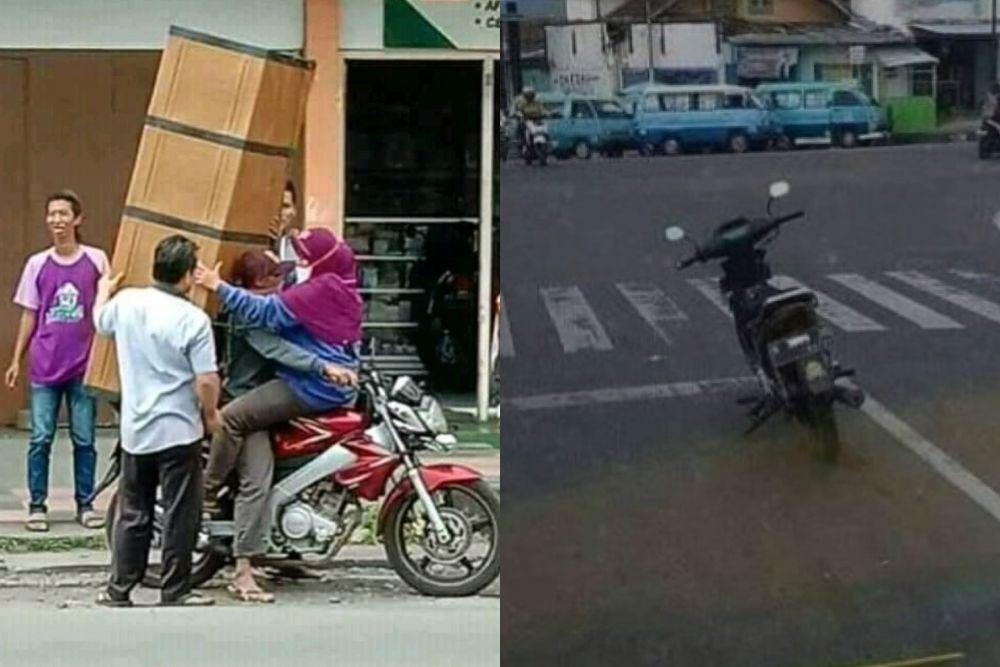 Ngakak! Ini 9 Kelakuan Pengendara Motor yang Bikin Tepok Jidat