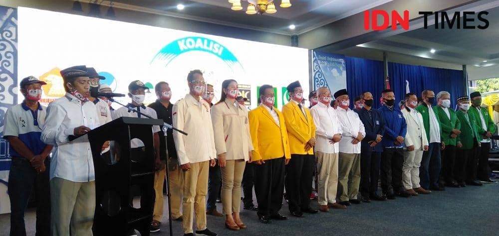 Deklarasi partai koalisi pengusung pasangan NOTO. IDN Times/Daruwaskita