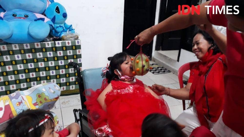Ketawa Riang Anak-anak Telantar di Yayasan Sayangi Bali Rayakan HUT RI