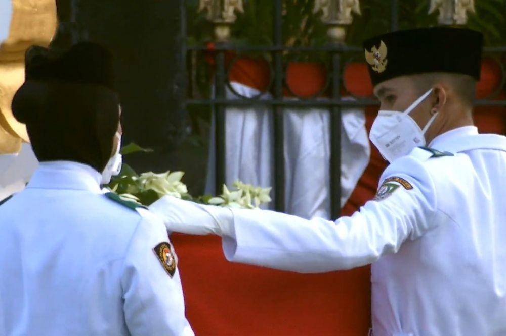 Upacara Penurunan Bendera Sang Merah Putih di Istana Negara pada Senin (17/8/2020) (Youtube.com/Sekretariat Presiden)