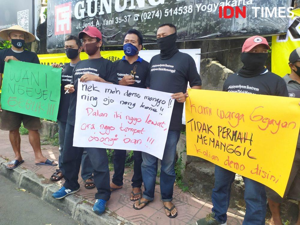 Penolakan Paguyuban Gejayan Ayem Tentrem. IDN Times/Siti Umaiyah