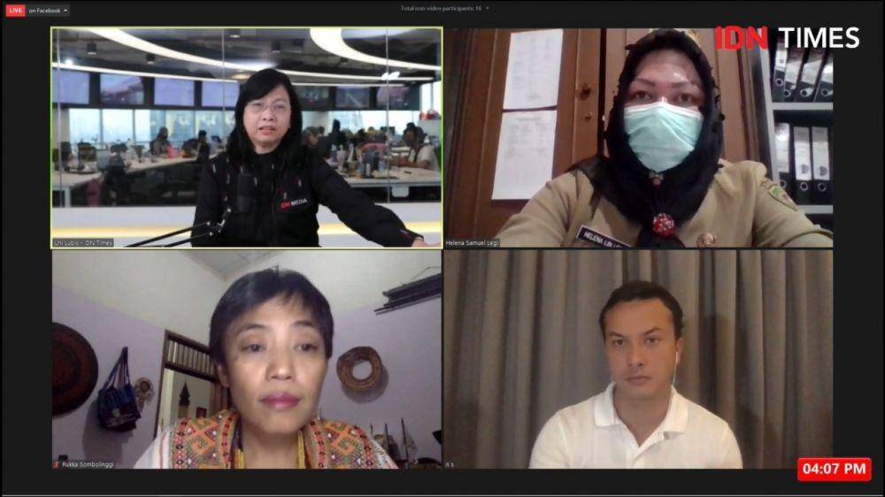 Webinar Eps. 8 #MenjagaIndonesia by IDN Times dengan tema "75 Tahun Merdeka, Bagaimana Nasib Masyarakat Adat?" (IDN Times/Besse Fadhilah)