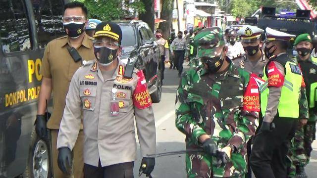 Kapolresta Malang Kota bersama Dandim 0833 Kota Malang saat terjun langsung memimpin penjemputan AS. Dok/ Istimewa