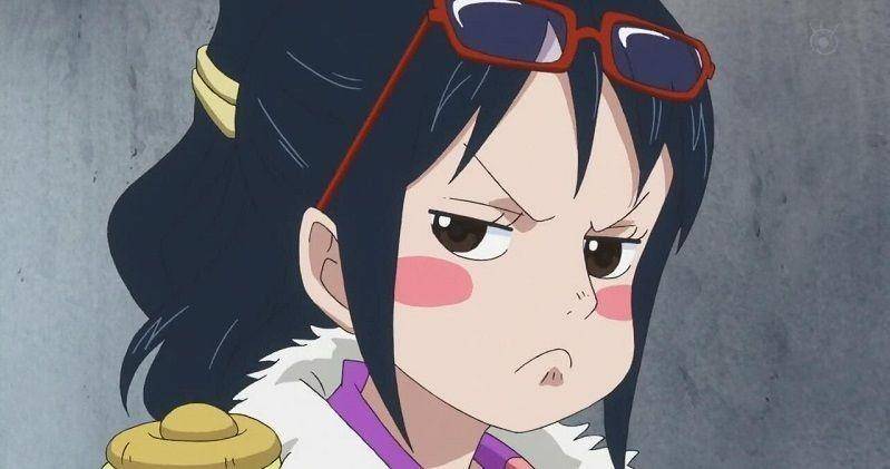 Tashigi memasang muka masam. (Toei Animation/One Piece)