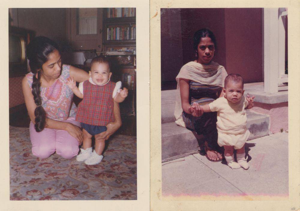 Kamala Harris sewaktu kecil bersama ibunya. twitter.com/KamalaHarris