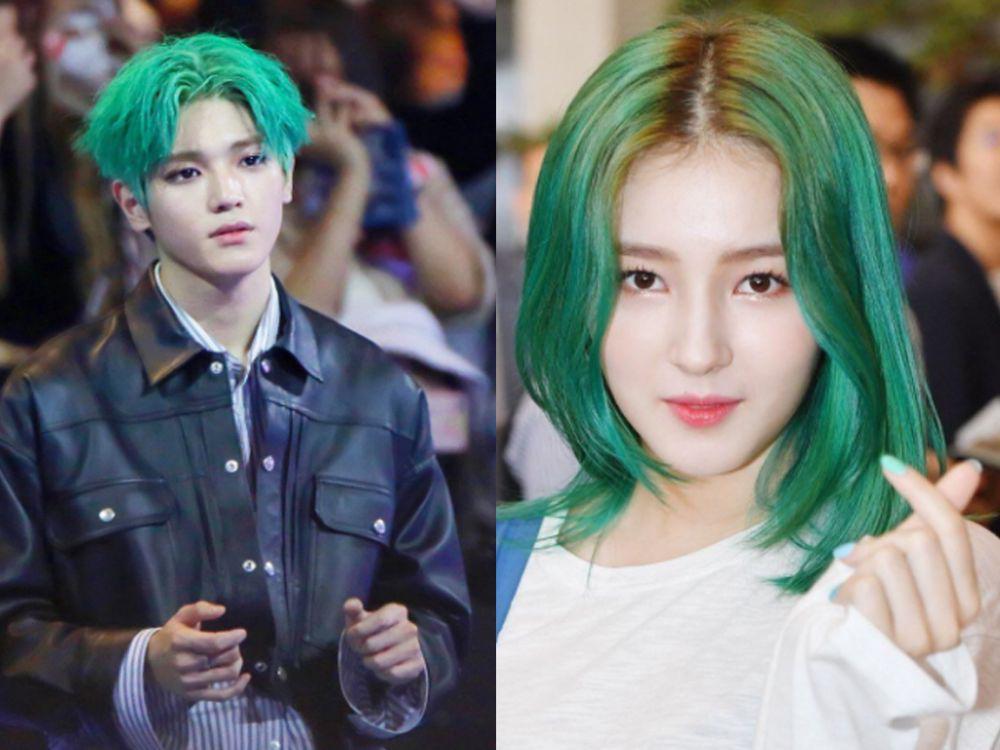 8 Deretan Idol KPop yang Makin Stunning dengan Rambut Hijau
