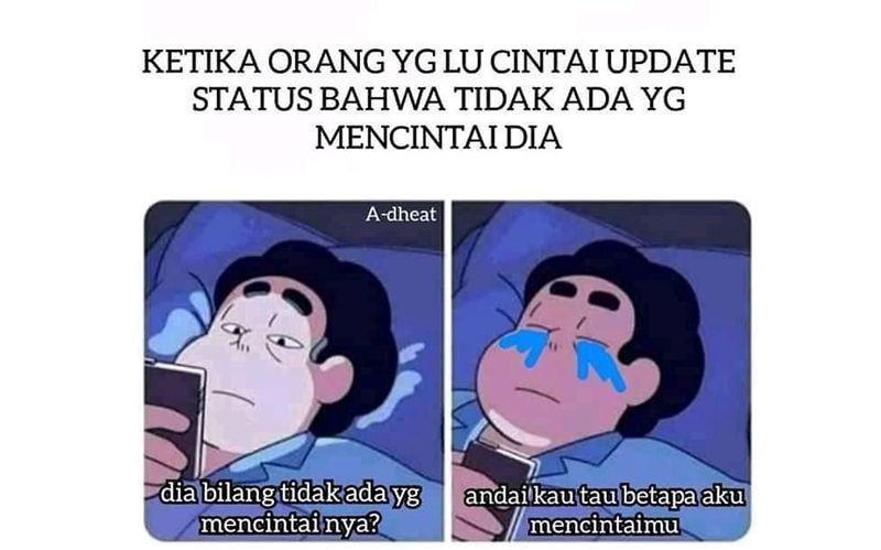 10 Meme Lucu Cinta Tak Berbalas Ini Bikin Ngakak Sambil Garuk Tembok