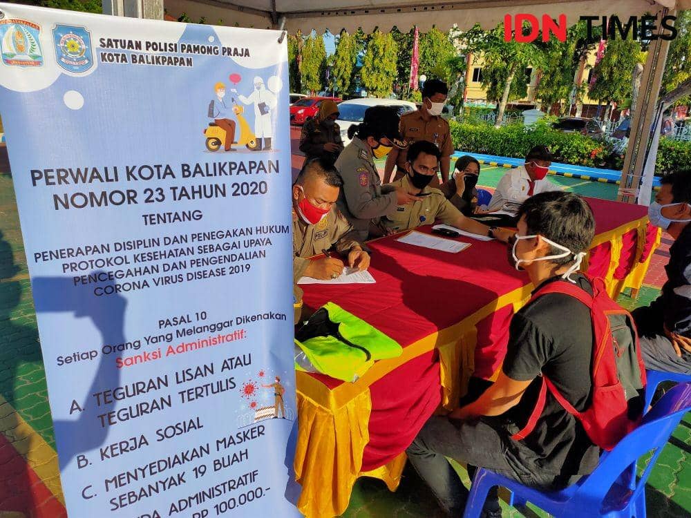 Perwali Corona Berlaku di Balikpapan, OTG Keluyuran Didenda Rp1 Juta