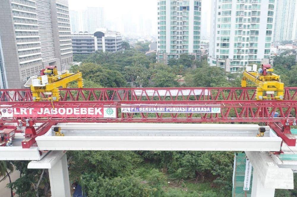 PT Adhi Karya mempersembahkan Jalur Kereta dengan Struktur U-Shaped Girder Pertama dan Terpanjang di Indonesia (Dok. PT Adhi Karya)