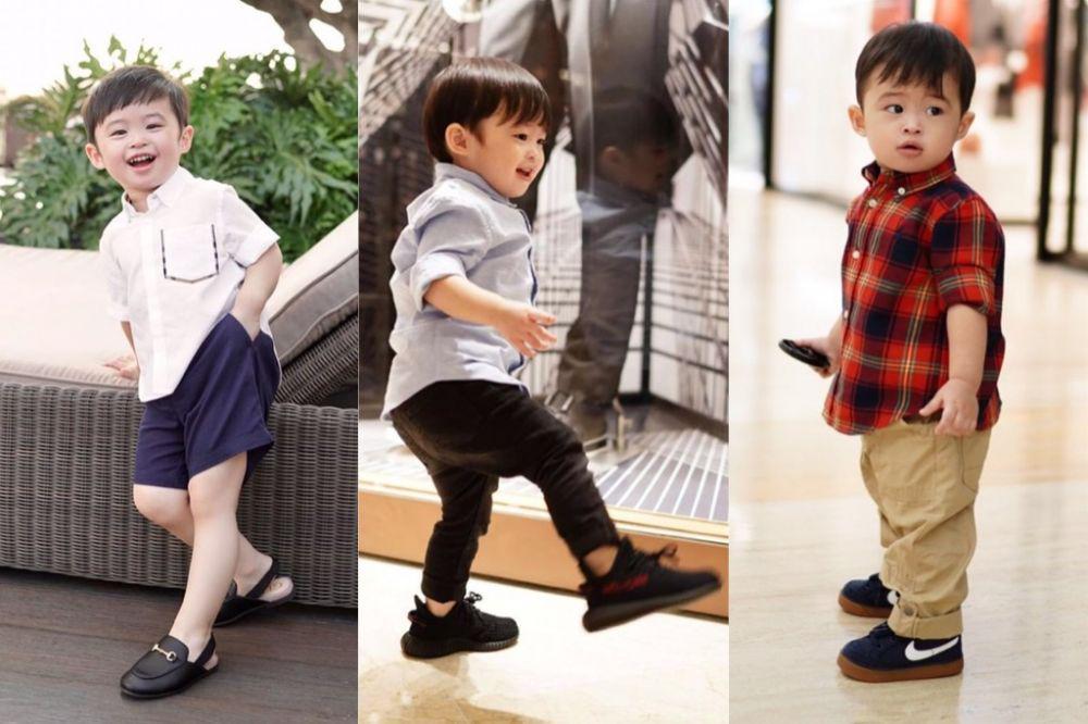 9 Gaya Imut Raphael Moeis dengan OOTD Kece, Pesonanya Bak Model Cilik!