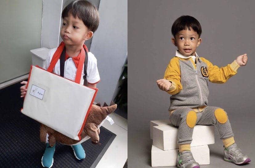 10 Potret Gemas Aqlan, Anak Kedua Ayu Dewi yang Imut Banget!