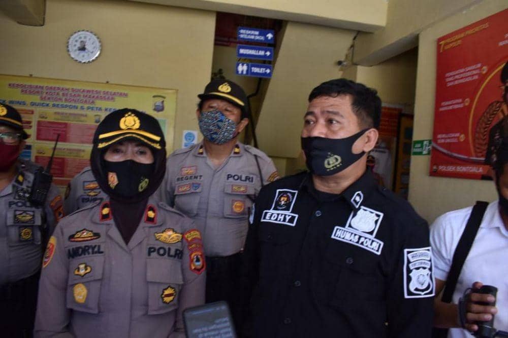 Ekspos perkembangan kasus tawuran Polsek Bontoala, Makassar. IDN Times/Polsek Bontoala