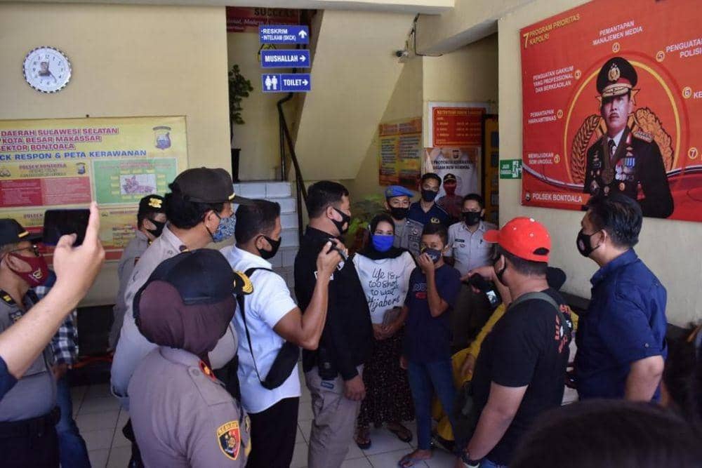 Ekspos perkembangan kasus tawuran Polsek Bontoala, Makassar. IDN Times/Polsek Bontoala