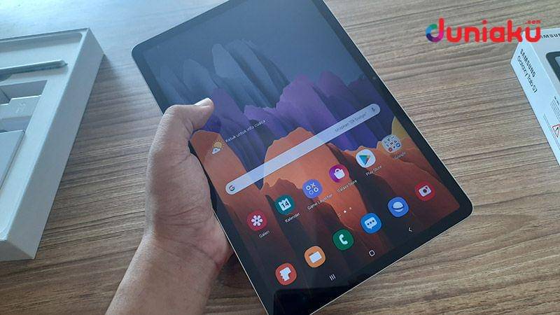 Interface Samsung Galaxy Tab S7. duniaku.com/Adhitya Daniel