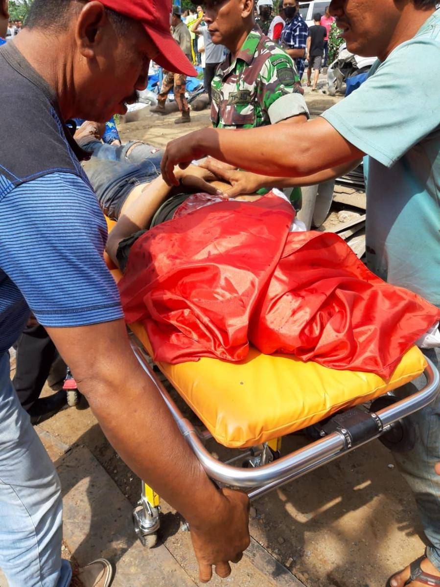 Korban akibat ledakan bengkel Las (IDN Times/ istimewa)