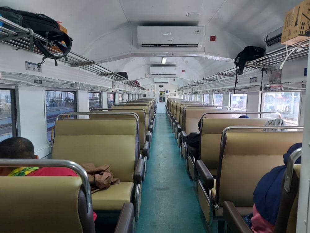 Suasana di dalam kereta api saat pandemik COVID-19 berlangsung. Dok.IDN Times/Istimewa