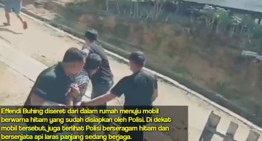 Effendi Buhing ditangkap personel Polda Kalteng (Dok.IDN Times/Istimewa)