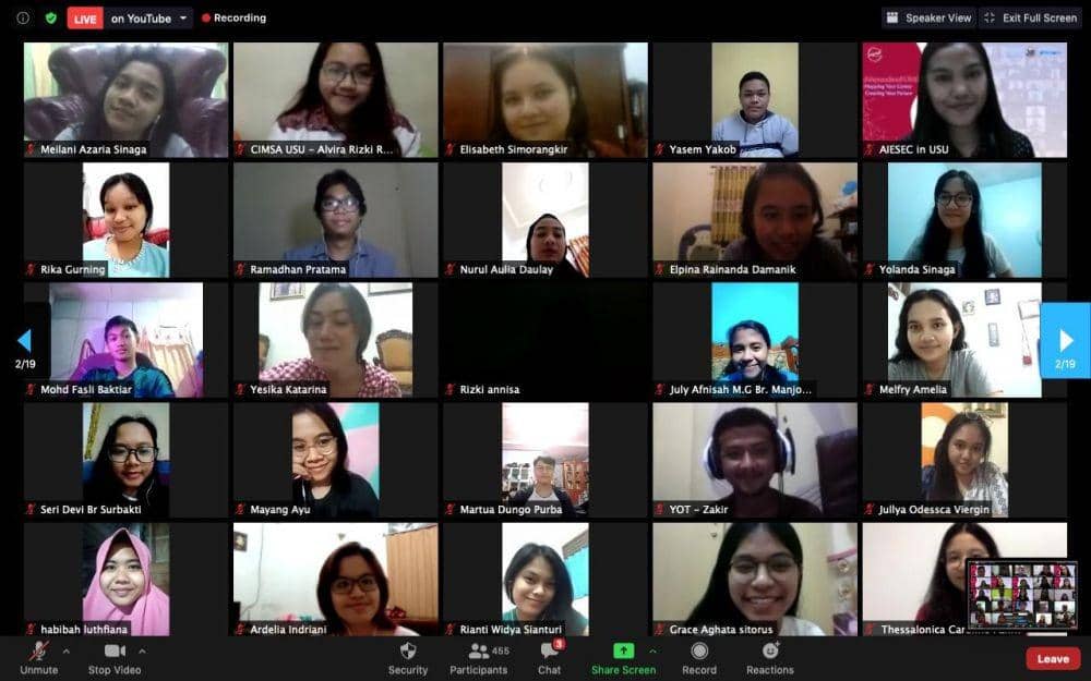 AIESEC in USU gelar diskusi virtual baru-baru ini (Dok. IDN Times)