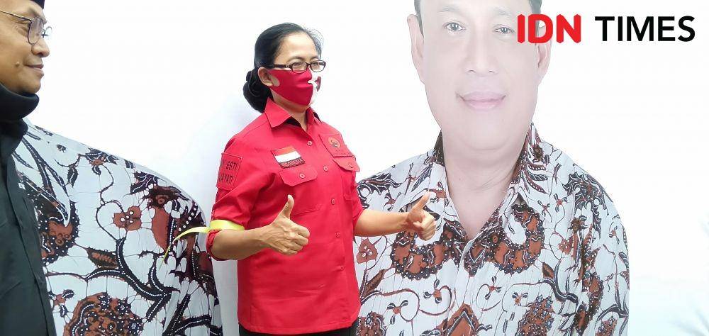 Anggota DPR RI, Esti Wijayati yang turut hadir dalam deklarasi mengatakan pasangan AHM-JP. IDN Times/Daruwaskita