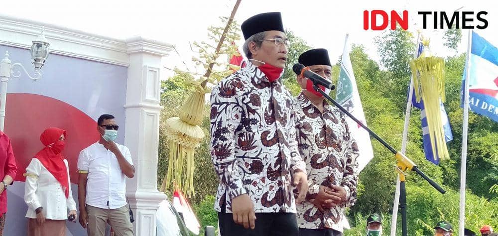 Deklarasi bapaslon Bupati dan Wakil Bupati Bantul, Abdul Halim Muslih-Joko Purnomo. IDN Times/Daruwaskita