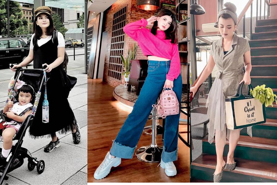 OOTD Modis ala Tania Putri, Si Mama Muda Hits dan Fashionable