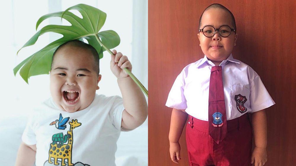 Bukan Bayi Lagi, 10 Potret Terbaru Tatan yang Sudah Jadi Anak SD