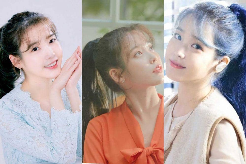 10 Pesona IU dengan Gaya Rambut High Ponytail, Anggun dan Memukau!