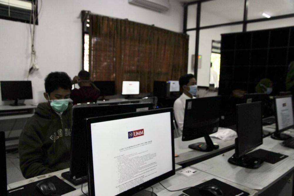 Seleksi UTBK dilakukan dalam dua cara yakni Luring dan Daring. Dok/Humas UMM