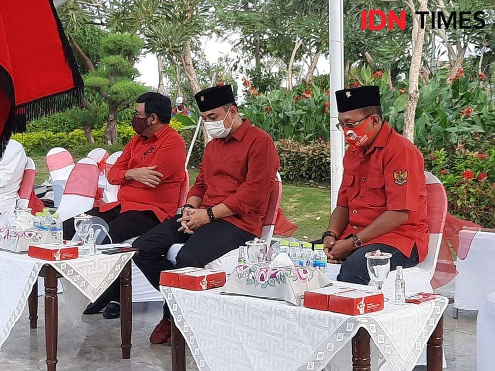 Pasangan Bacawali-Bacawawali Kota Surabaya dari PDIP, Eri Cahyadi-Armuji. IDN Times/Fitria Madia