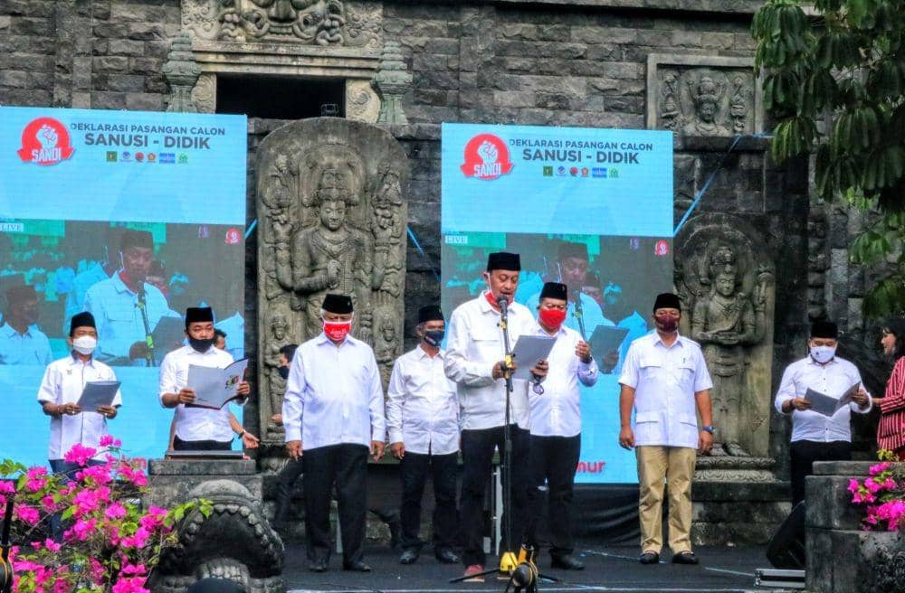 Koalisi Malang Makmur Deklarasikan Paslon Sanusi-Didik