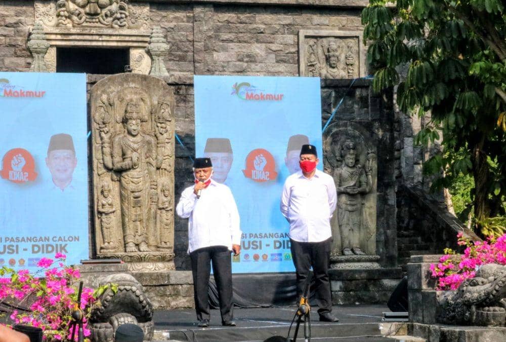 Pasangan Sanusi-Didik berjanji akan perbaiki lima sektor di Kabupaten Malang. IDN Times/ Alfi Ramadana