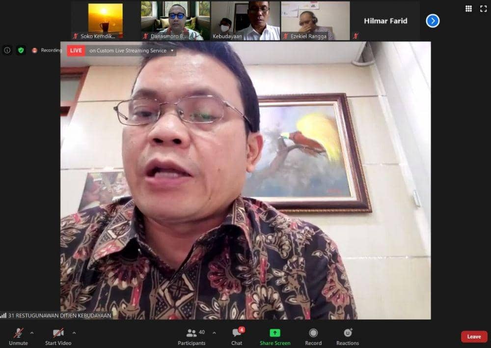 Direktur Pengembangan dan Pemanfaatan Kebudayaan Kemendikbud, Restu Gunawan (website/kemdikbud.go.id)