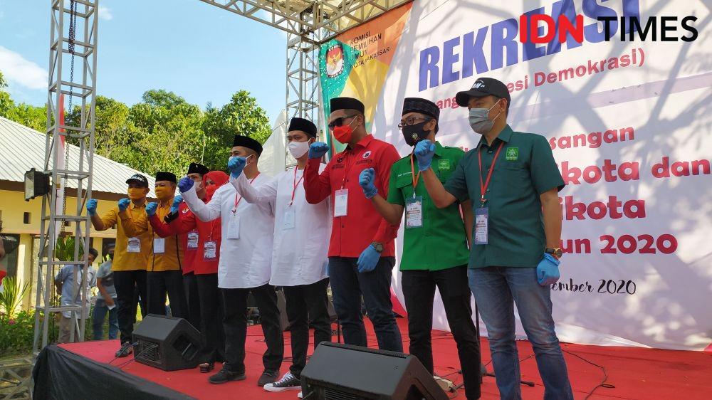 4 Bapaslon Resmi Mendaftar ke KPU Makasssar, Siapa Jagoan Kamu?
