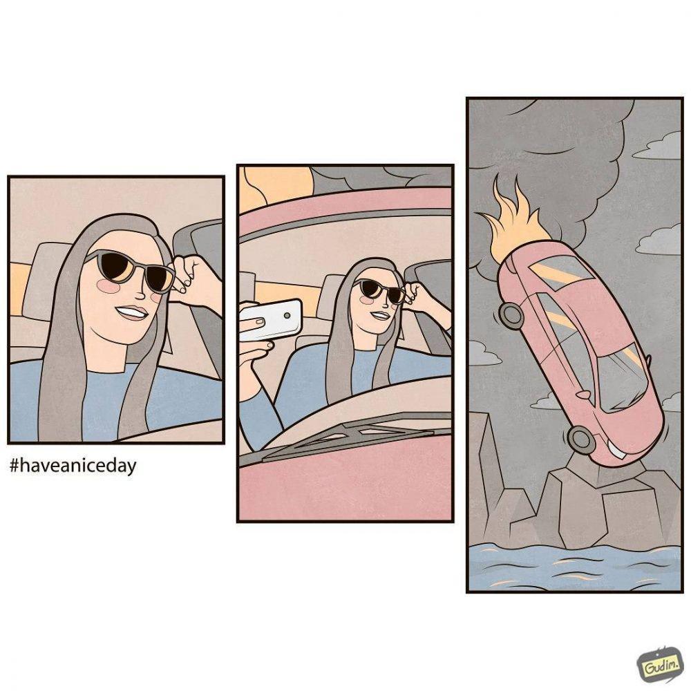10 Ilustrasi Paling Ngena yang Sindir Realita Hidup Masa Kini, Miris!