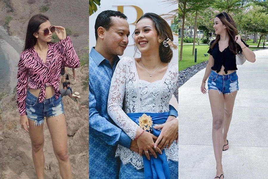 OOTD Anastasia Adamova, Tunangan Banyu Biru yang Stylish nan Kece